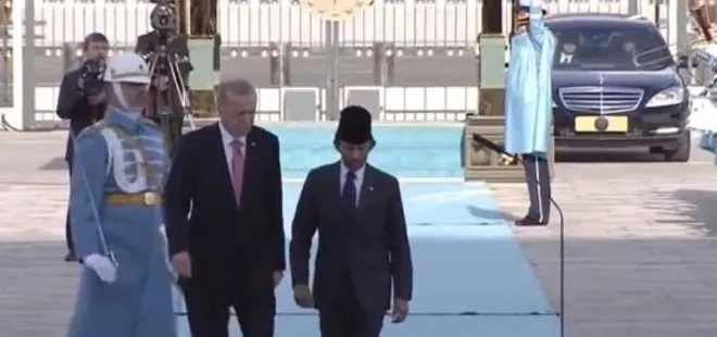 Başkan Erdoğan’dan Ankara’da önemli kabul! Brunei Sultanı Waddaulah ile ortak basın toplantısı