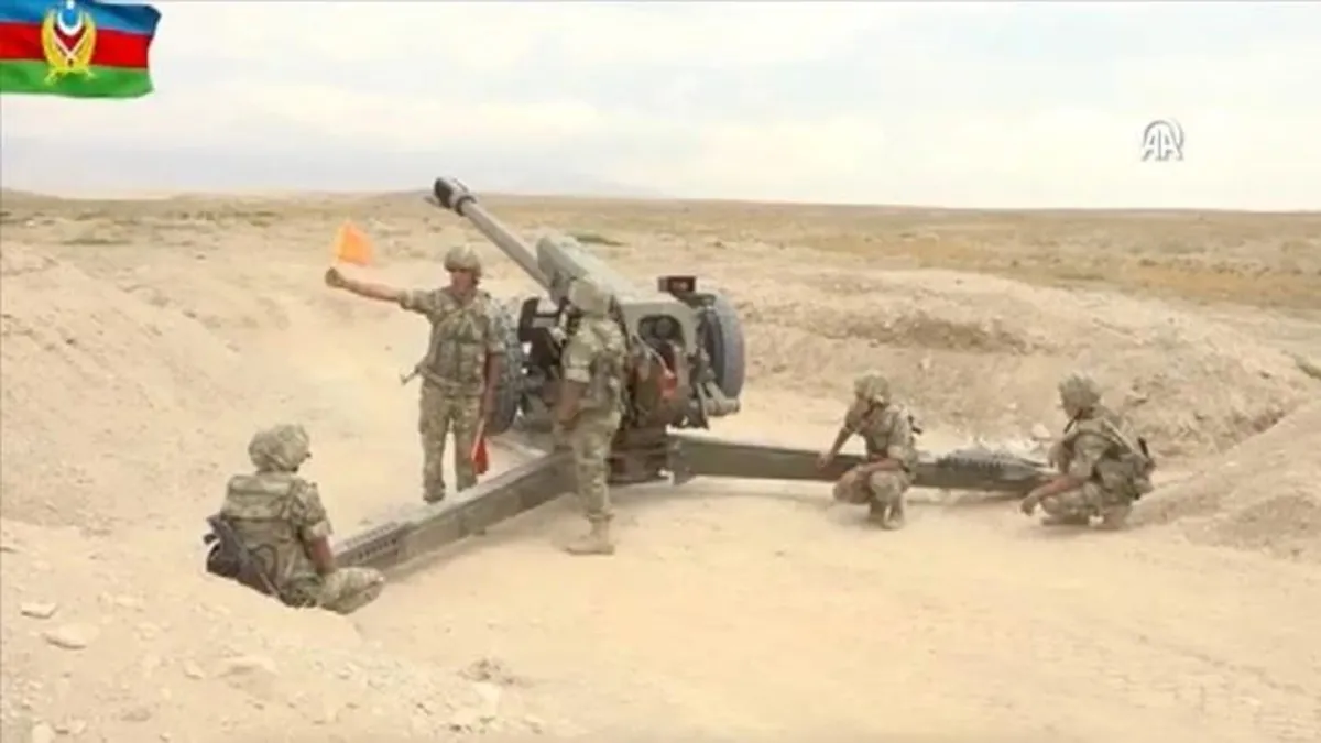 Azerbaycan ordusundan Nahçıvan'da tatbikat! Hedefler tam isabet vuruldu