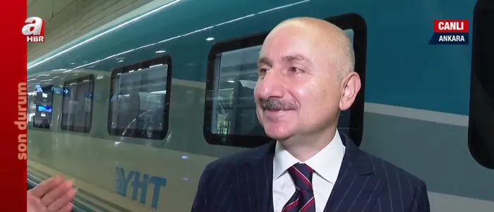 Ankara - Sivas hızlı treni ilk seferi için başkentten hareket etti! Ulaştırma ve Altyapı Bakanı Adil Karaismailoğlu'ndan A Haber'e özel açıklamalar - 5