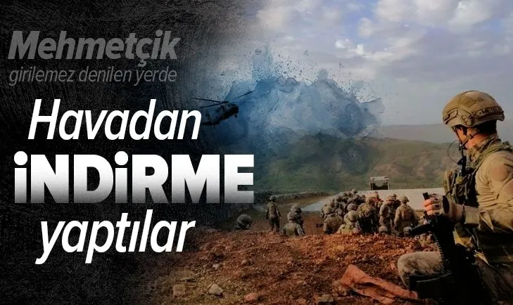 Mehmetçik girilemez denilen Zendure Tepesi'ne indirme yaptı