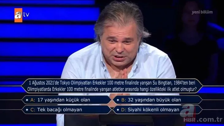 Milyoner'e damga vuran yarışmacı: Bu soruda elenmek marifet ister! ''Onur öğrencisi olarak mezun oldum'' dedi ama...