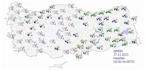 HAVA DURUMU | 64 il için alarm! AFAD, Valilik ve AKOM'dan peş peşe uyarı: Bomba siklon tehlikesi... | 25-29 Kasım 2023 - 20