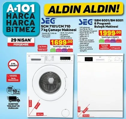 A101 Aldın Aldın kampanyası! 29 Nisan 2021 A101 aktüel ürünler kataloğu dolu dolu! Bu hafta...