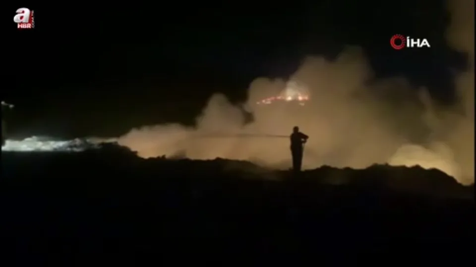 Çöplük alanda çıkan yangın söndürüldü