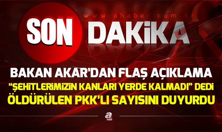 Bakan Hulusi Akar: Saldırıları gerçekleştiren 28 teröristi etkisiz hale getirdik