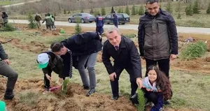 Çok sayıda fidan toprakla buluştu