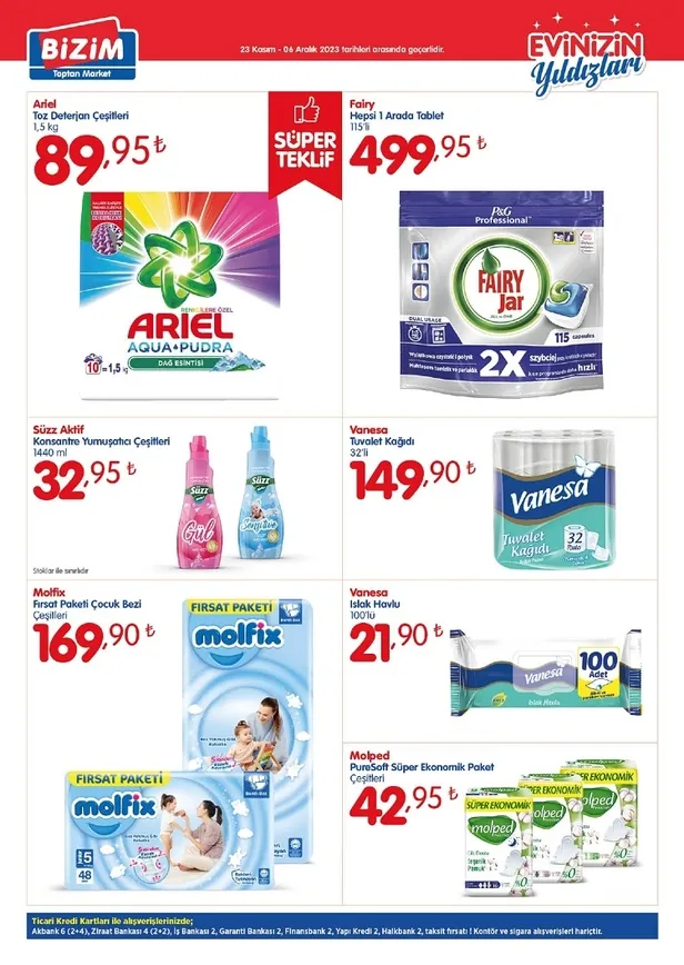 Bizim Toptan Market 29 Kasım indirim kataloğu yayında! Bu ayın son indirim listesindeki ürünler arasında temel gıda uygun fiyata satışta… - 6