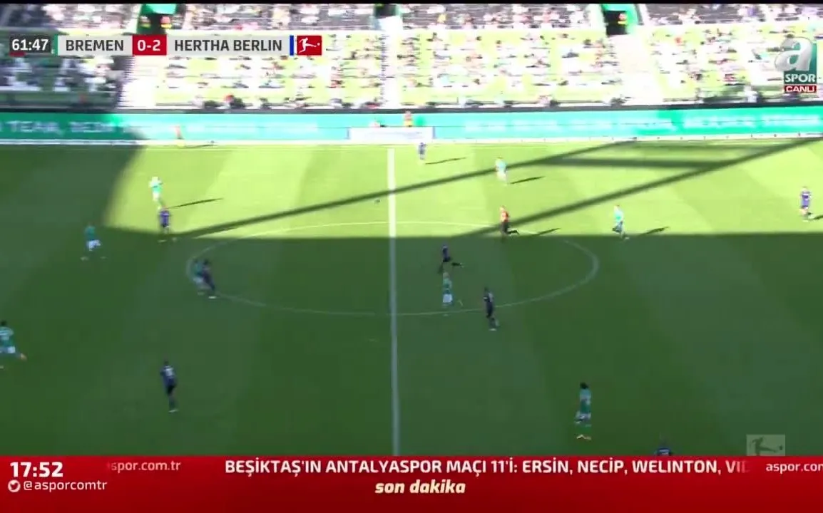Werder Bremen 0 3 Hertha Berlin Golu Izle Ahaber Video Izle