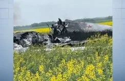 Rus bombardıman uçağı düştü!