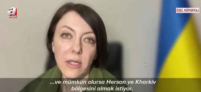 Ukrayna Savunma Bakan Yardımcısı Hanna Malyar A Haber’de: Rus askeri Kiev’de yenildi - 1