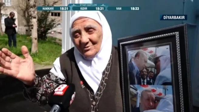 82 yaşında ki Saliha Nine’nin Erdoğan sevgisi!