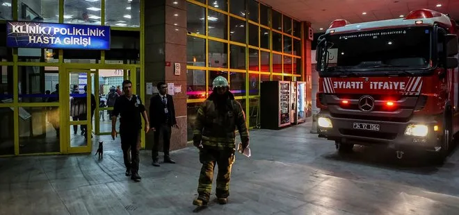 Bakırköy Doktor Sadi Konuk Eğitim ve Araştırma Hastanesinde çıkan yangın korkuttu
