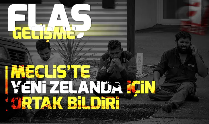 Son dakika: Mecliste Yeni Zelanda için ortak bildiri