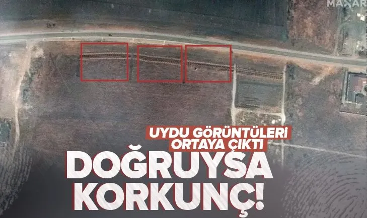 Uydudan korkutan görüntü! Mariupol’de toplu mezarlar kazıldı