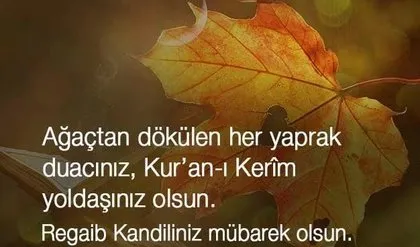 Regaip Kandili mesajları! Resimli Regaip Kandil mesajları 2019