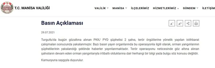 MİT ve jandarmadan kritik operasyon! Orman yangını çıkarmak için gelen PYD/PKK’lı 2 terörist yakalandı