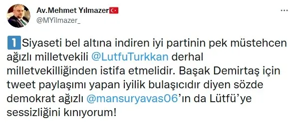 AK Partili Mehmet Yılmazer’den CHP'li Mansur Yavaş'a tepki: Lütfü Türkkan’a sessizliğini kınıyorum - 3