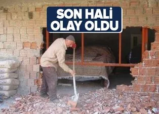 Duvarı yıkıp Ford Taunus arabasını çıkardı! Son halini görenler şaşkınlığını gizleyemedi