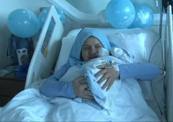 Kahraman şehidin oğlu dünyaya geldi