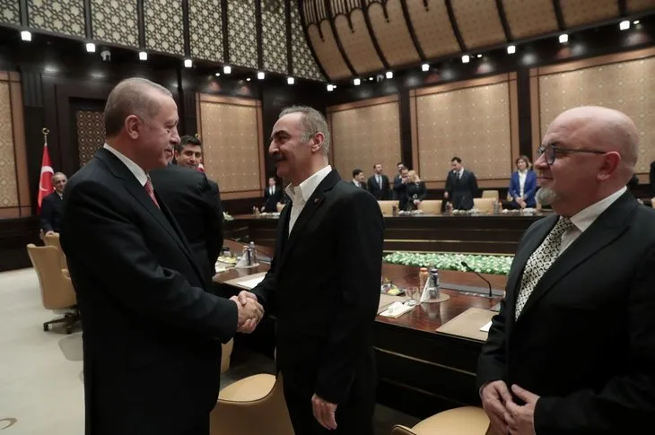 Başkan Recep Tayyip Erdoğan ile Oktay Kaynarca arasında esprili diyalog