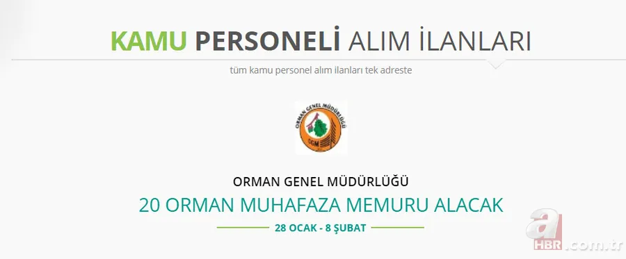 Kamuya memur alımı 2019! İşte başvuru şartları 25