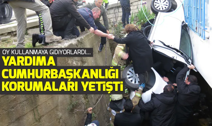 Yardıma Cumhurbaşkanlığı korumaları yetişti
