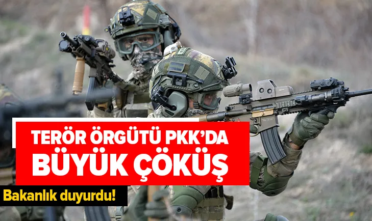 Son dakika: İçişleri Bakanlığı açıkladı! PKKda büyük çöküş...