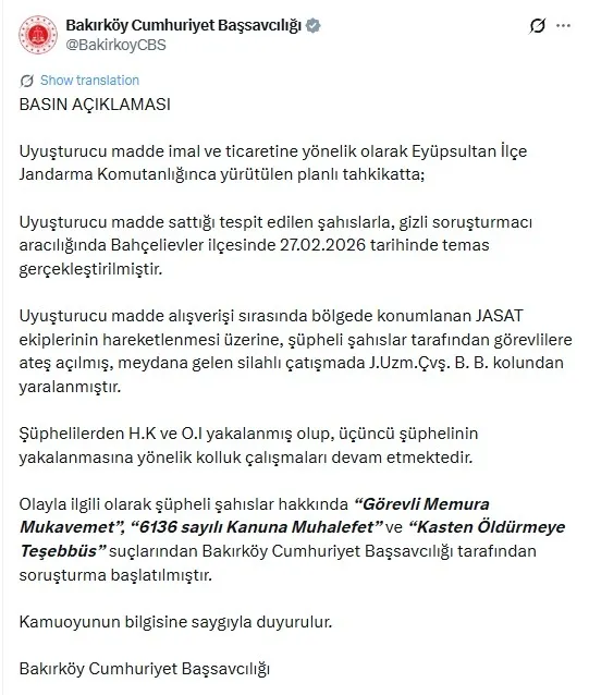 bahcelievlerde-uyusturucu-operasyonu-uzman-cavus-yaralandi-1772229518936.jpeg Zehir tacirlerinden jandarmaya kalleş saldırı I Bakan Gürlek’ten sert çıkış: Suçlular adalet önünde hesap verecek - 3