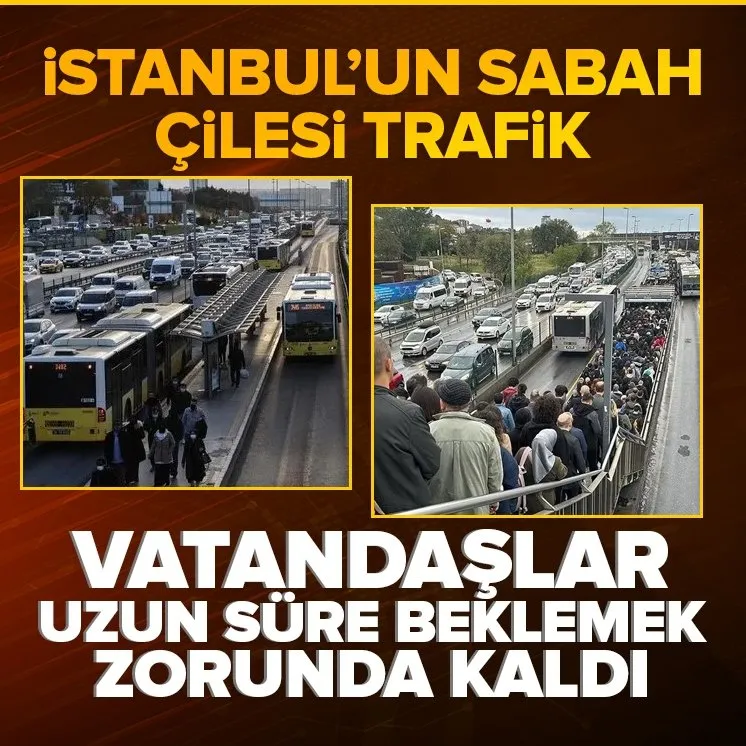 İstanbul’da sabah çilesi trafik!