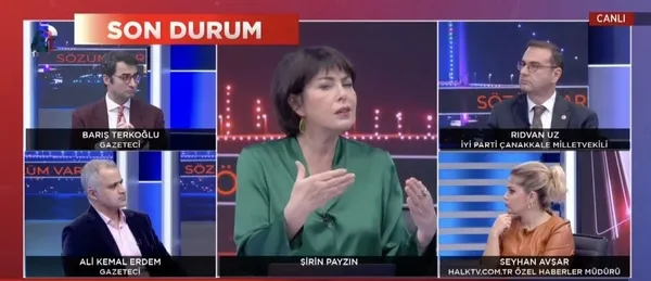 CHP medyasının karın ağrısı bitmiyor! Halk TV’de İYİ Partili Rıdvan Uz’a 15 vekil göndermesi! Şirin Payzın yine devrede...