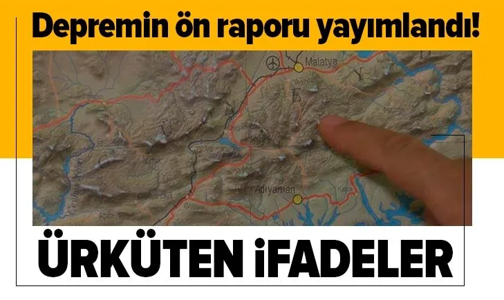 Malatya ve çok sayıda kentte hissedilen depremin ön raporu yayımlandı