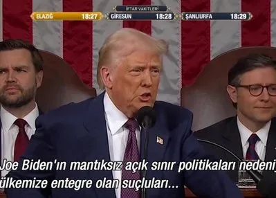 Trump’ın konuşması bölündü! Sık sık Joe Biden’ı hedef aldı