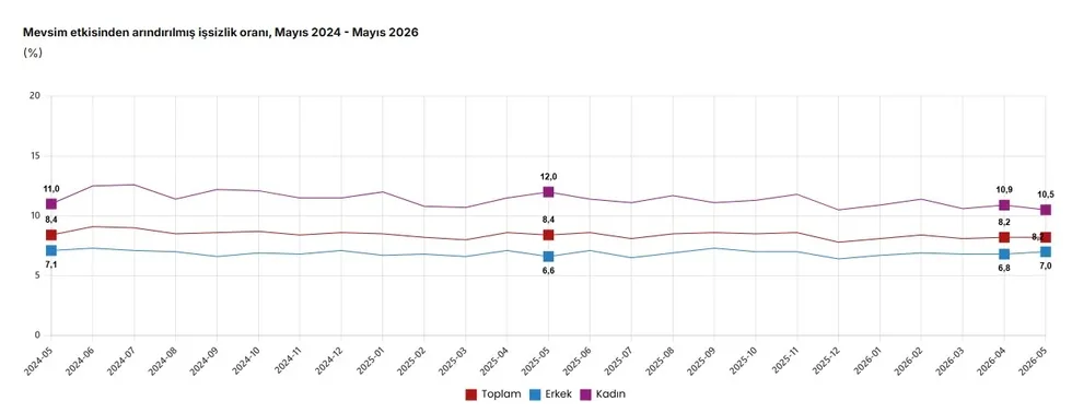 TÜİK mayıs ayı işsizlik verilerini açıkladı: İşsizlik oranı yüzde 8,2 oldu - 3