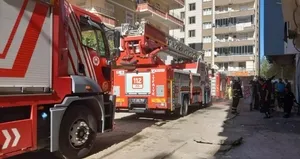 Diyarbakır’da apartman dairesinde yangın