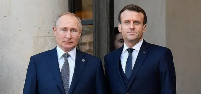 Rusya Devlet Başkanı Putin, Fransa Cumhurbaşkanı Macron ile görüştü