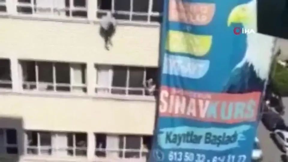 Hatay’da korkunç anlar! Lise öğrencisi etüt merkezinden aşağı böyle atladı