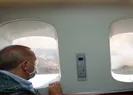 Başkan Erdoğan yangın bölgesinde | Erdoğan Manavgat’ta havadan incelemelerde bulundu