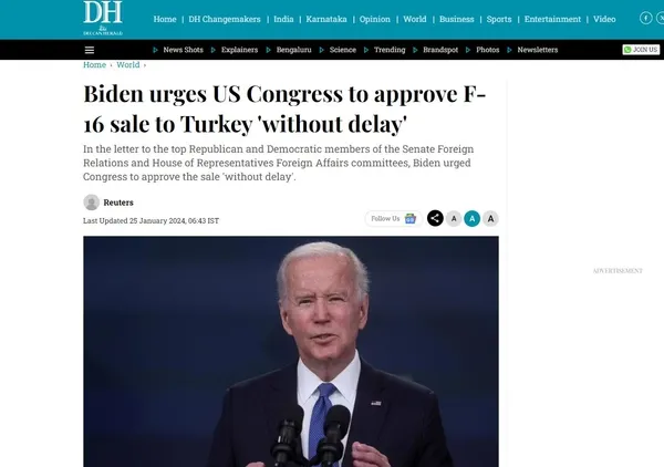 ABD'den Türkiye'ye F-16 satış adımı! Biden'ın hamlesi dünyada manşet oldu - 5