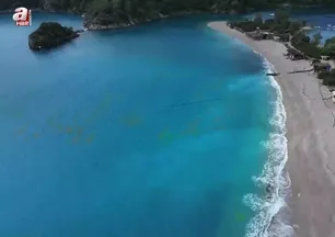 Ölüdeniz’in rengi turkuaza döndü