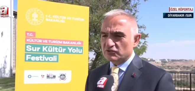 Sur Kültür Yolu Festivali devam ediyor! Kültür ve Turizm Bakanı Mehmet Nuri Ersoy’dan A Haber’e özel açıklamalar
