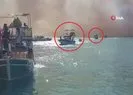 Yangın otellere yaklaştı! Müşteriler teknelerle tahliye edildi