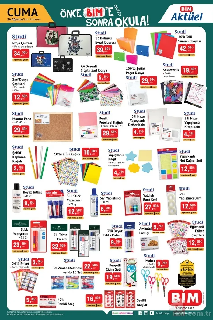 BİM, A101, ŞOK okul kırtasiye ürünleri ne zaman gelecek? BİM ve A101'e kırtasiye malzemeleri geldi mi? Aktüel ürünler... 2