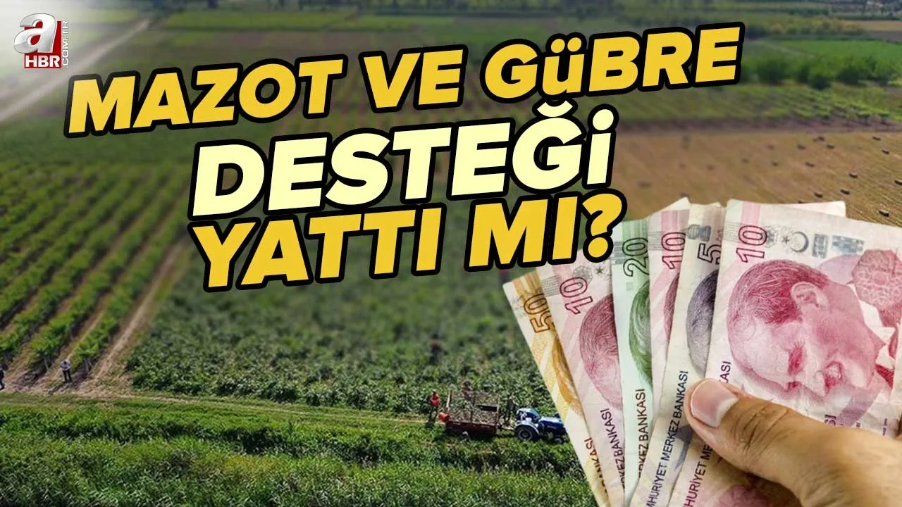 Mazot ve Gübre desteği yattı mı? T.C kimlik numarasına göre ödeniyor... Mazot ve Gübre Destekleri Hesaplara Ne Zaman Geçecek?