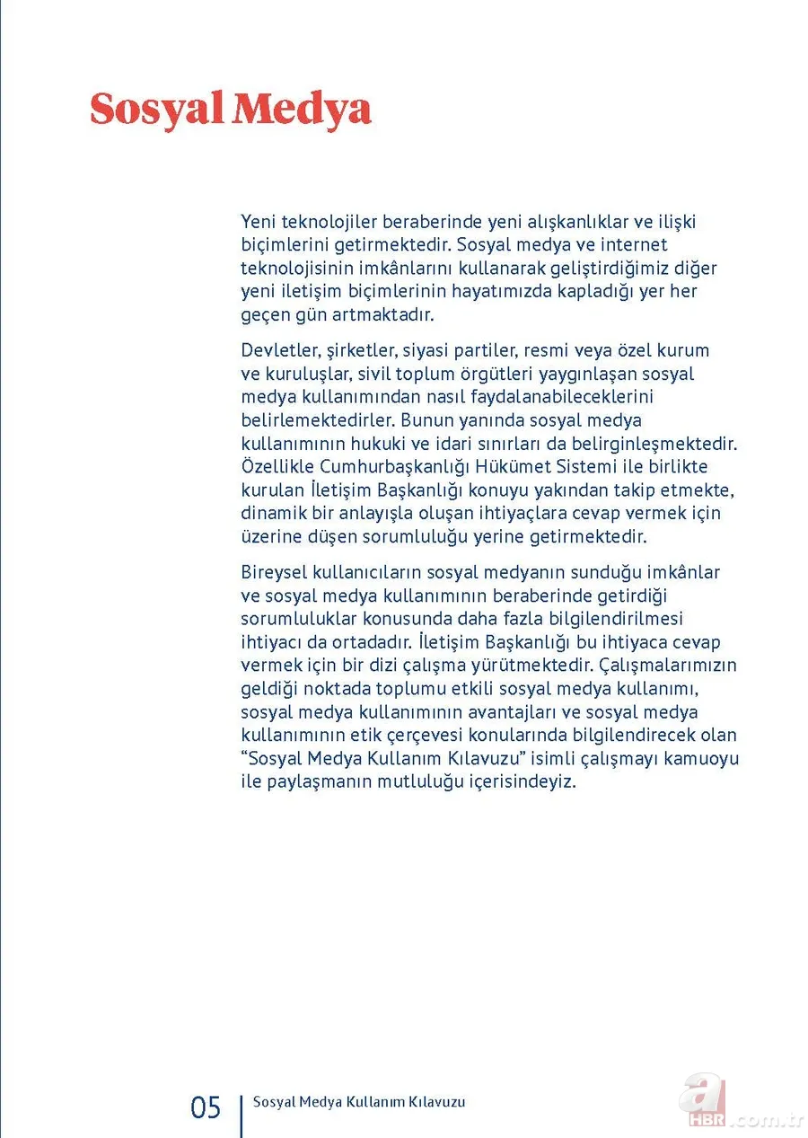 İletişim Başkanlığı hazırladı! İşte “sosyal medya kullanım kılavuzu” 17