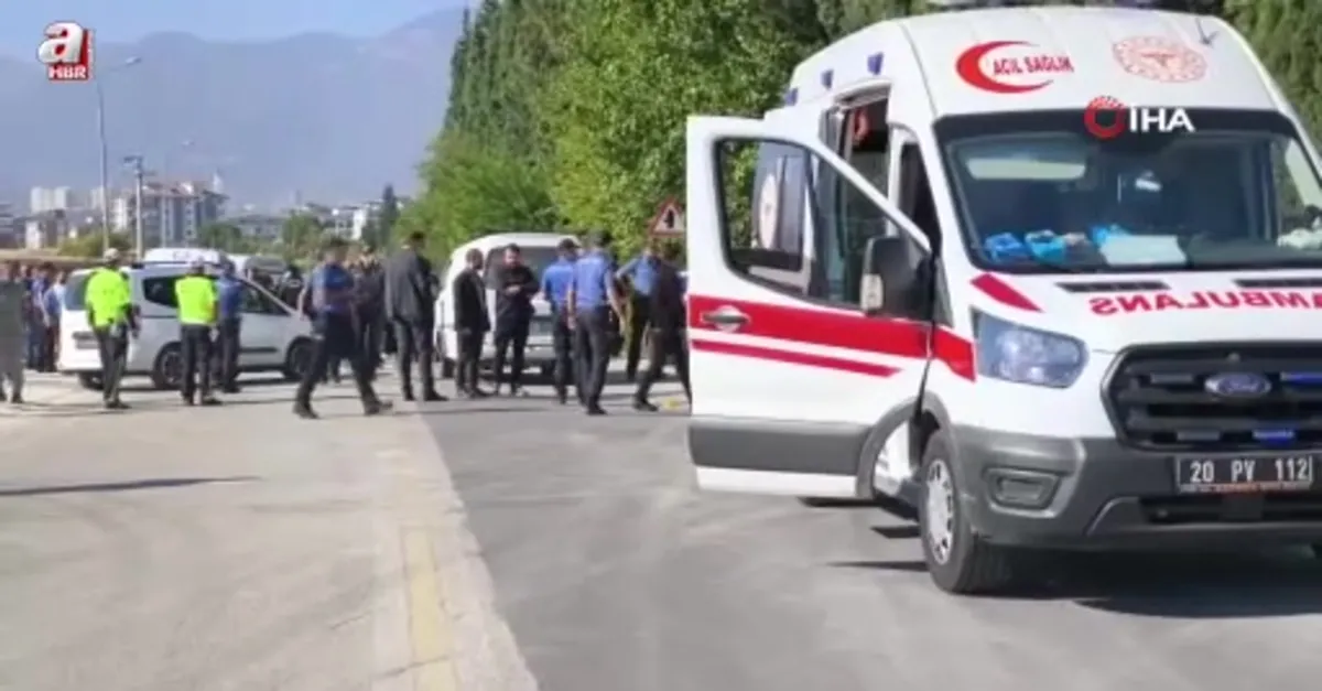 Denizli’de araca silahlı saldırı