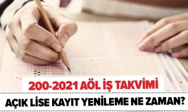 aol 2020 2021 is takvimi aol kayit