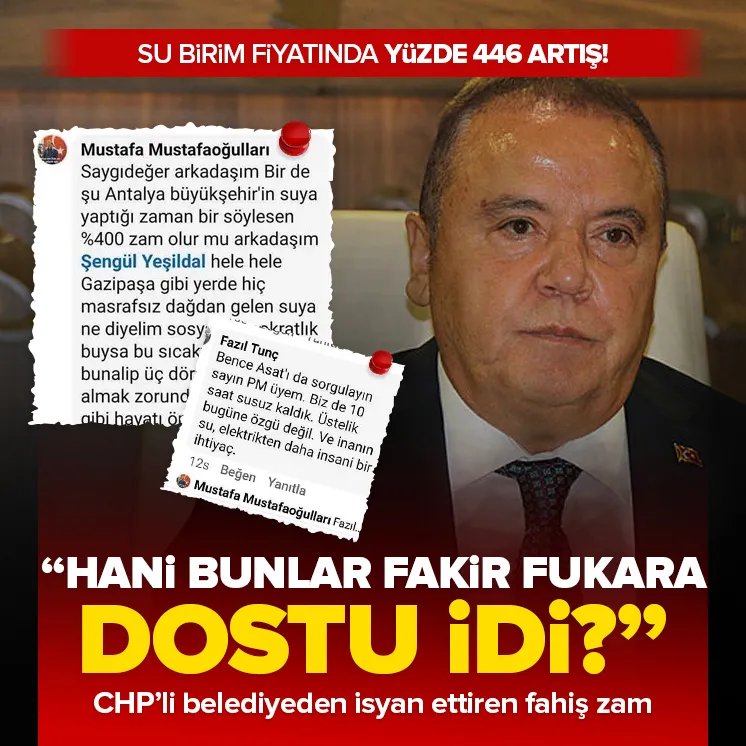 CHP’li belediyenin fahiş zammına tepki