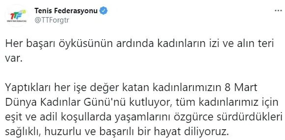 Spor camiası 8 Mart Kadınlar Günü’nü kutladı