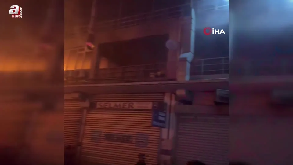 Conta atölyesinde çıkan yangın söndürüldü