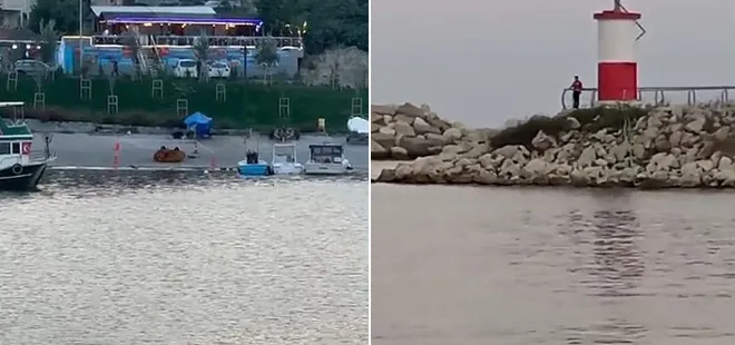 Arnavutköy'de panik anlar! Denizden patlayıcı çıktı